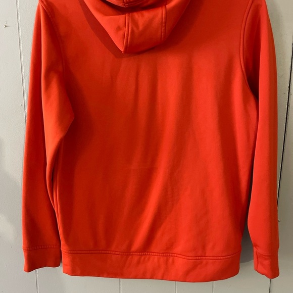 Under Armour Hoodie Mens Large Orange Loose Coldgear Pullover Fleece - Picture 4 of 4